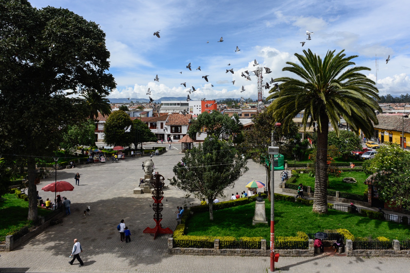 Parque principal del municipio de Funza, Cundinamarca.