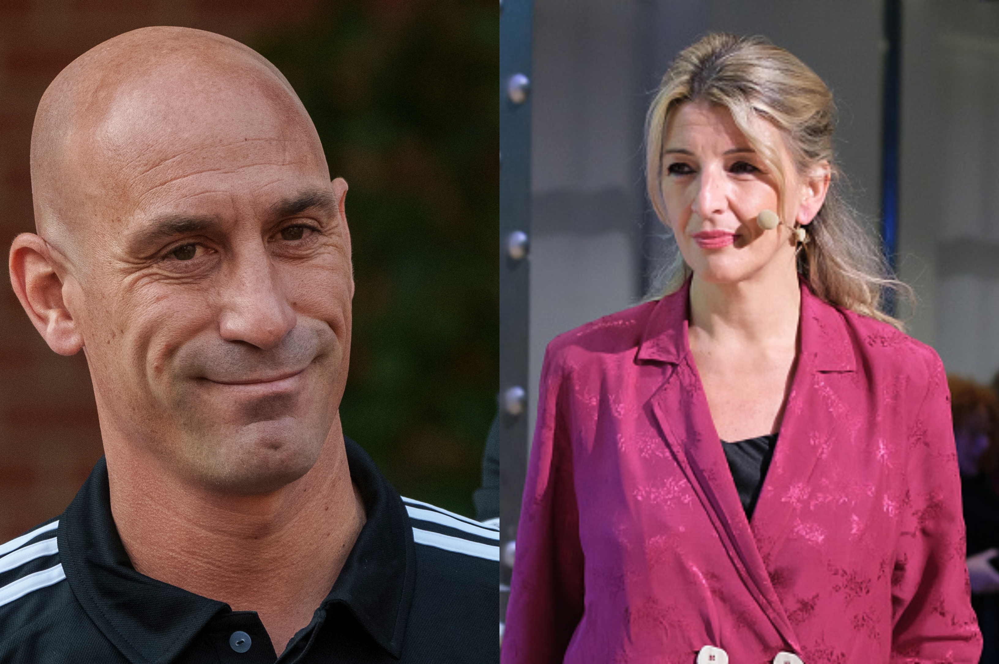 Luis Rubiales y Yolanda Díaz.