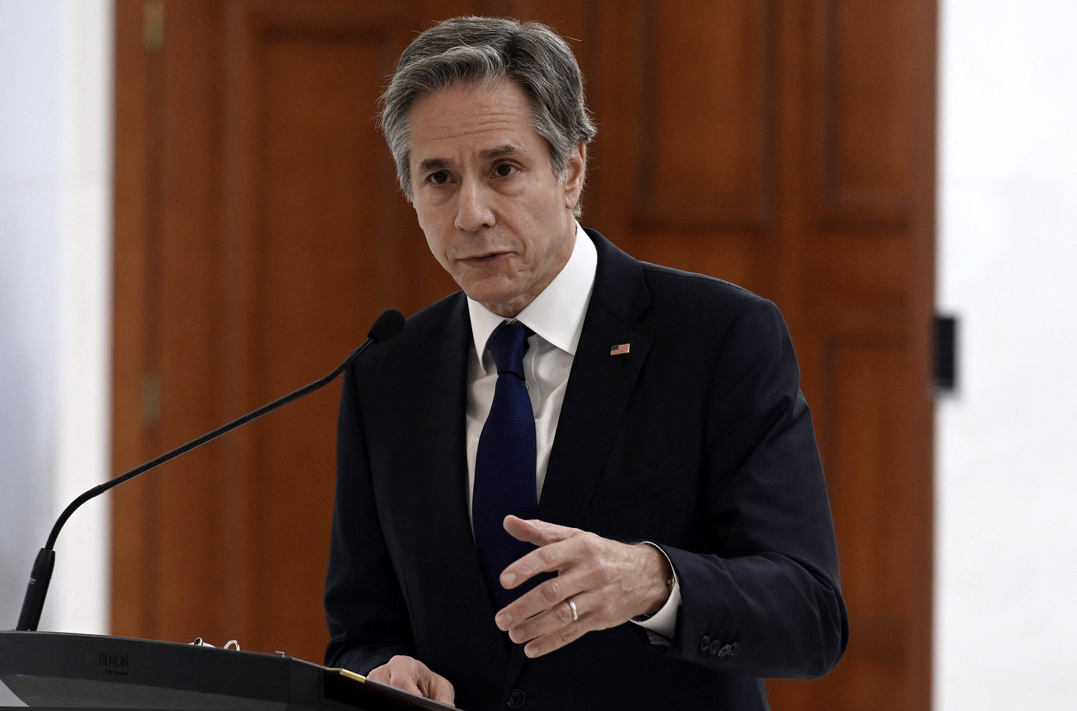 (Photo by OLIVIER DOULIERY / Pool / AFP)