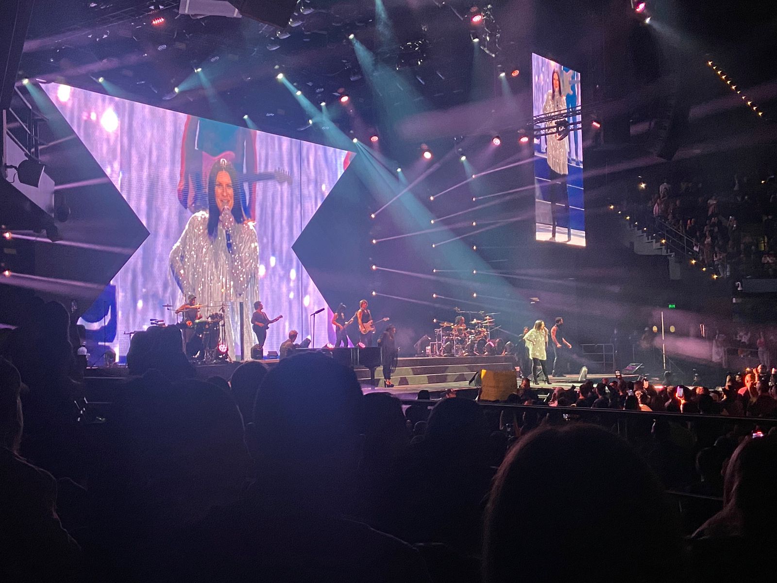 Laura Pausini estuvo en concierto en Bogotá