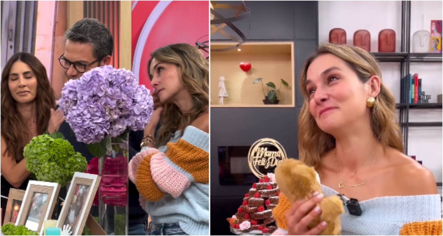 Catalina Gómez llora en Día a día