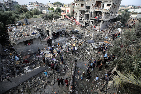 Gaza bombardeada.