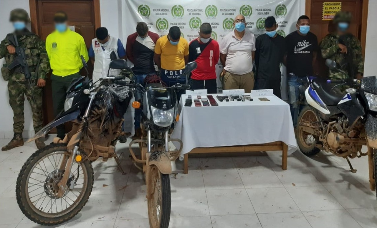 Capturados siete integrantes del Clan del Golfo