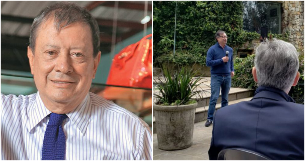 El empresario Mario Hernández y, al costado derecho, el senador Gustavo Petro y el también empresario Jean Claude Bessudo