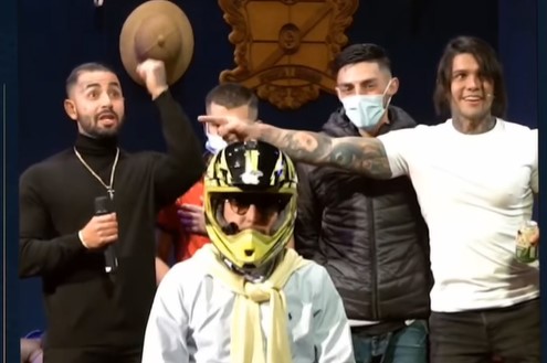 Yéferson Cossio y Juanpis González participaron del reto de los 'calvazos'