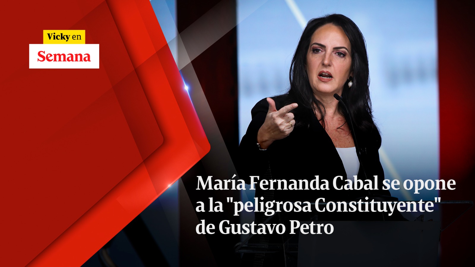 María Fernanda Cabal se opone a la “peligrosa Constituyente” de Gustavo Petro