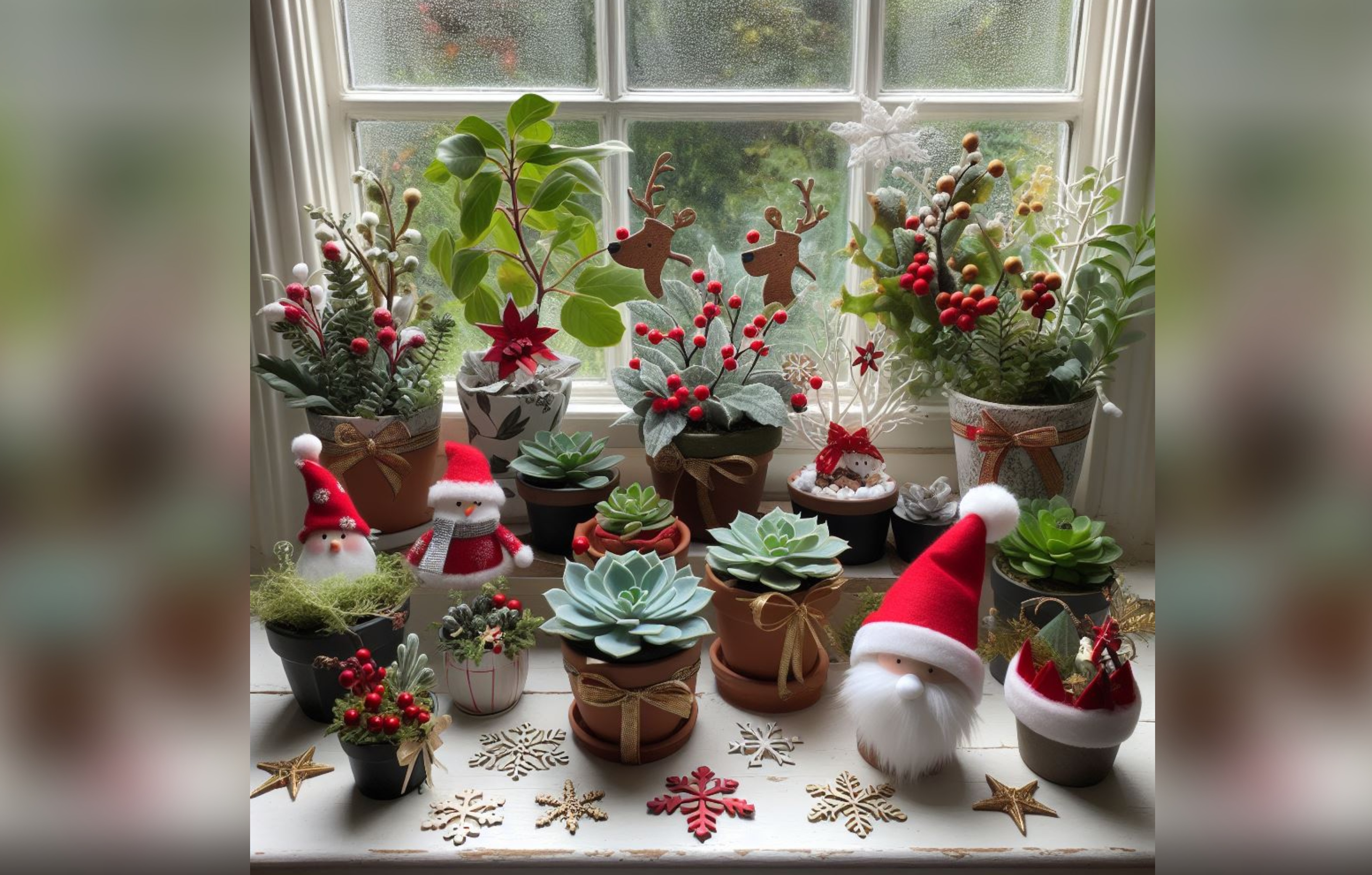 Plantas para decorar en Navidad.