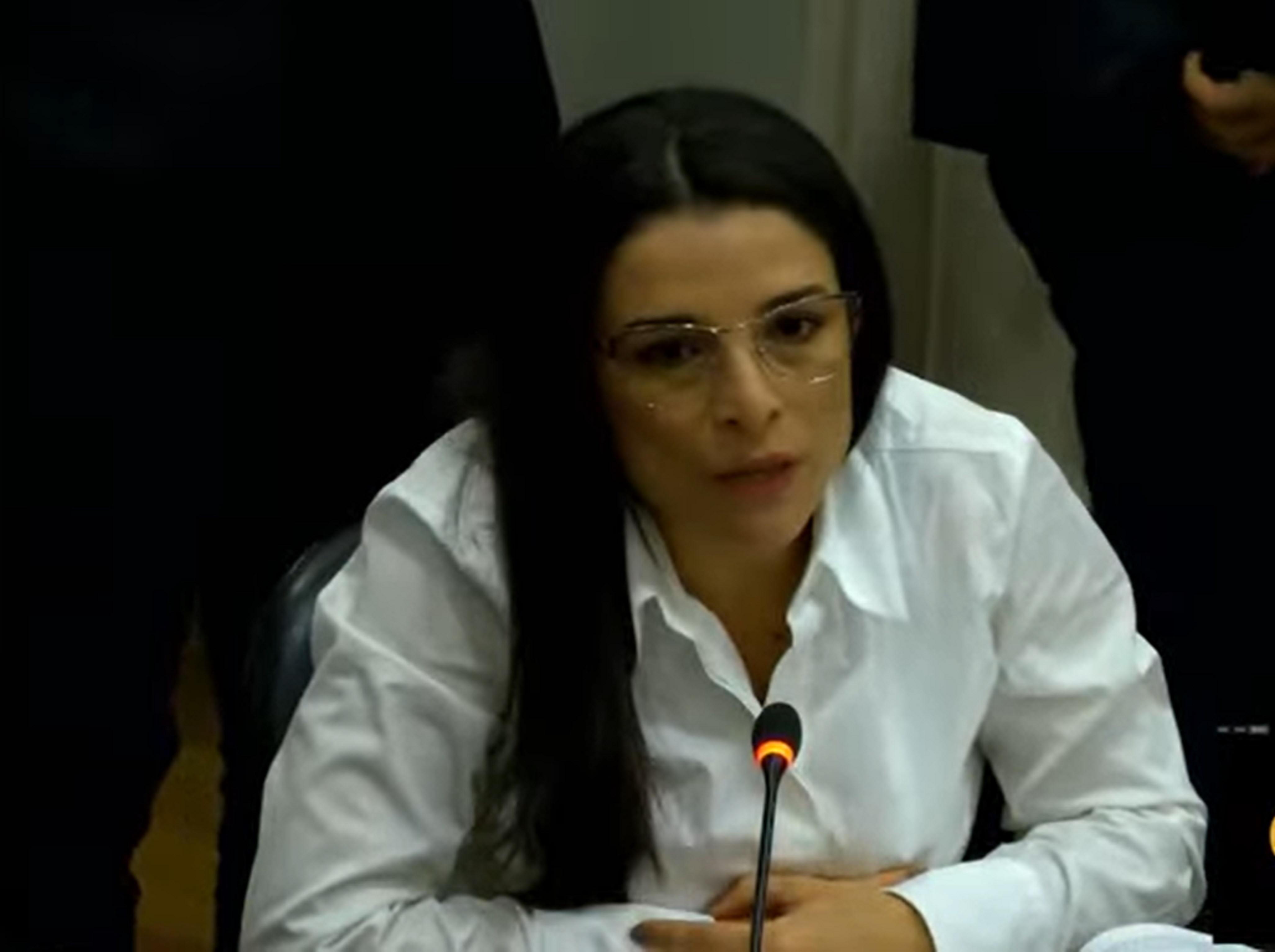 La representante a la Cámara Martha Alfonso durante el debate de la reforma a la salud.