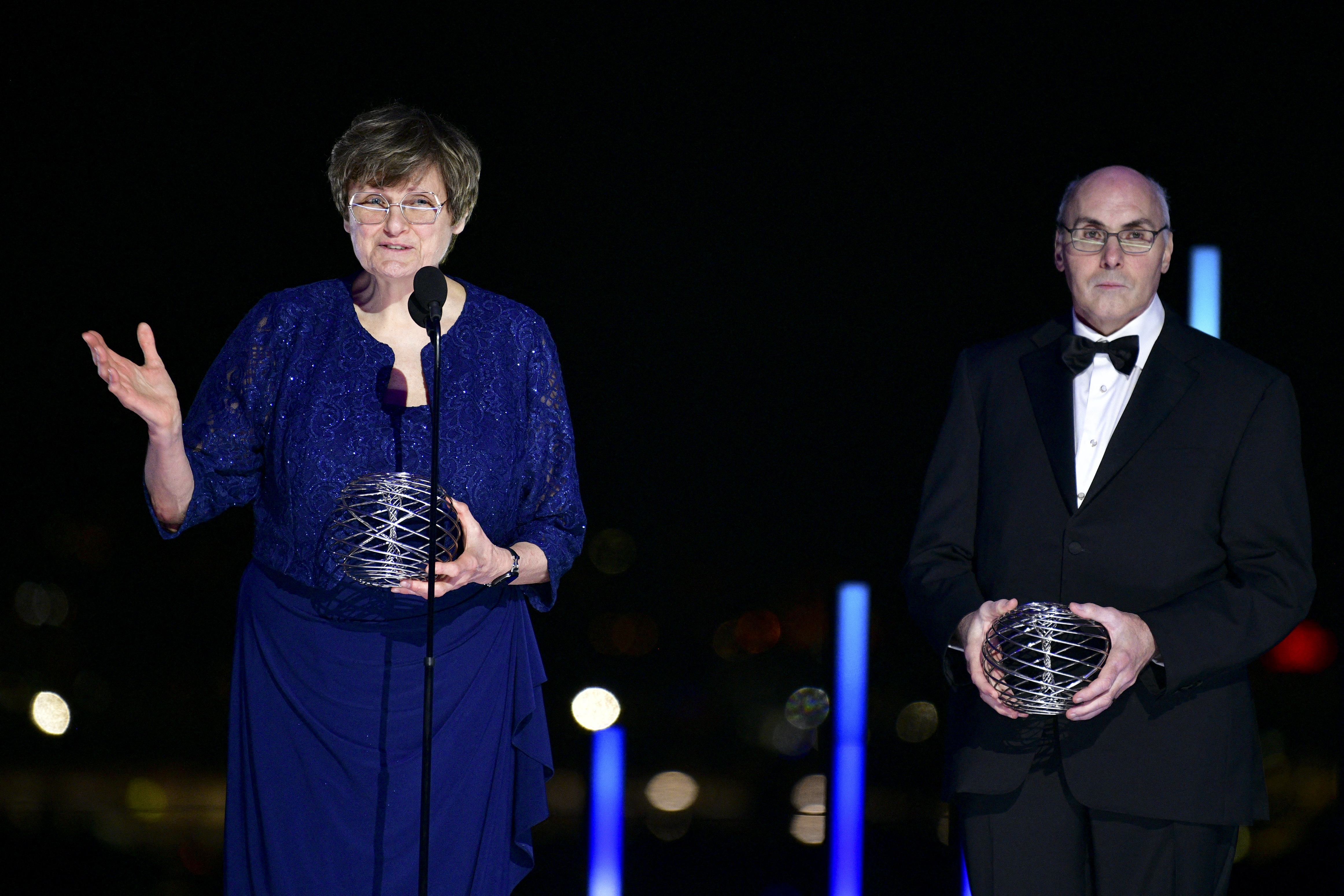 El Nobel de Medicina premia a Katalin Karikó y Drew Weissman, por las vacunas de ARN efectivas contra el COVID-19 (Photo by Araya Doheny / GETTY IMAGES NORTH AMERICA / AFP)