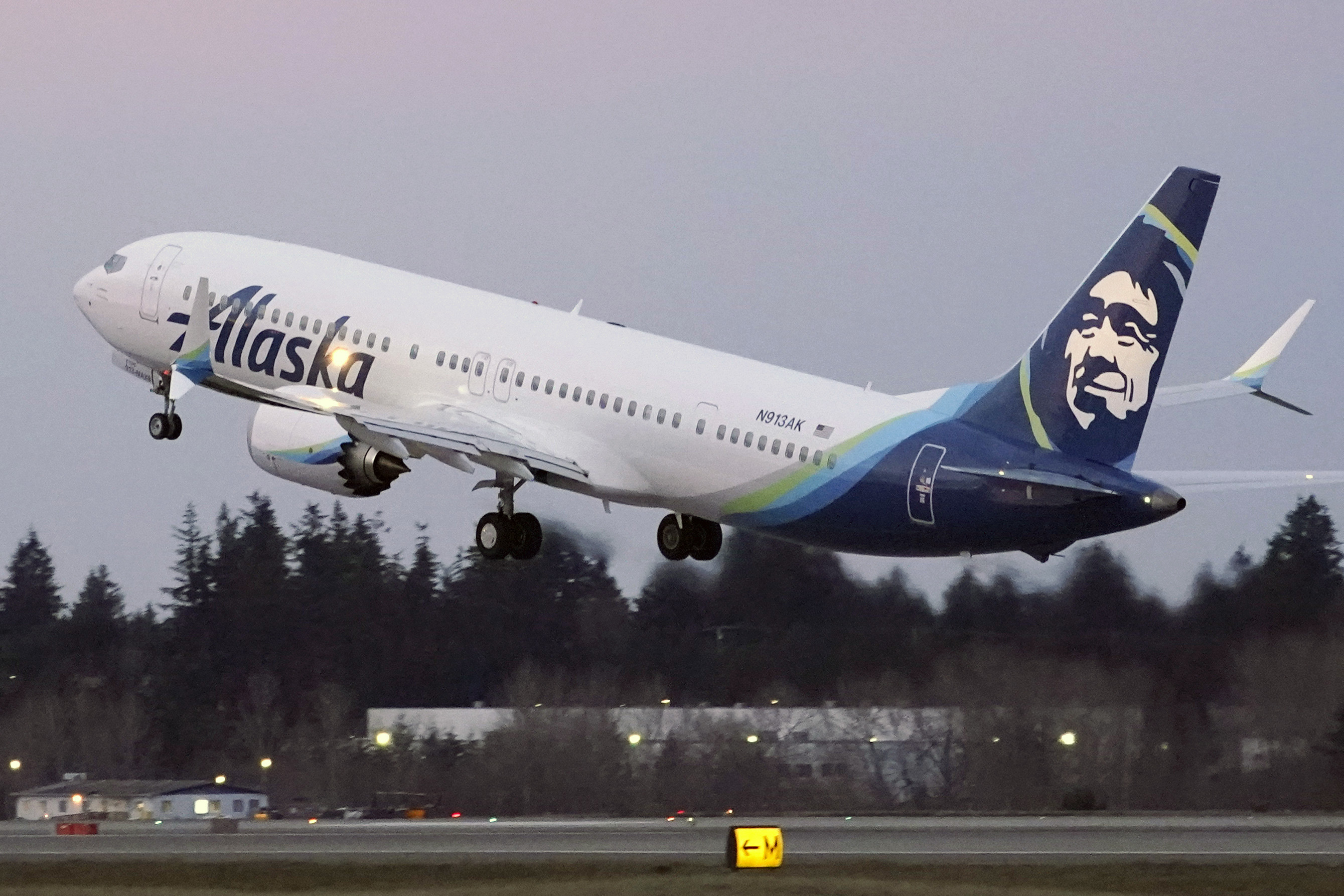 Un avión de la aerolínea Alaska Airlines.