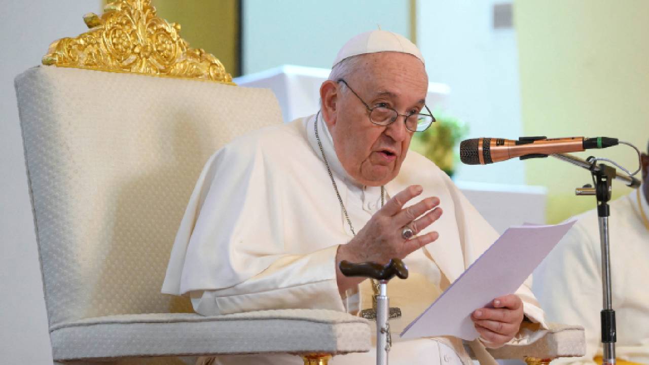 Archivo del papa Francisco. El jerarca de la Iglesia Católica suele centrar parte de su audiencia semanal en la guerra en Europa del este.