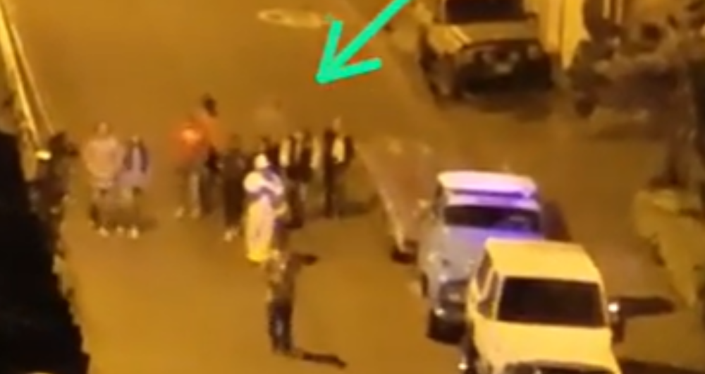 Supuesto fantasma en medio de un recorrido con animero en Marinilla, Antioquia.