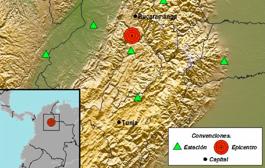 Temblor en Colombia este viernes 10 de marzo.