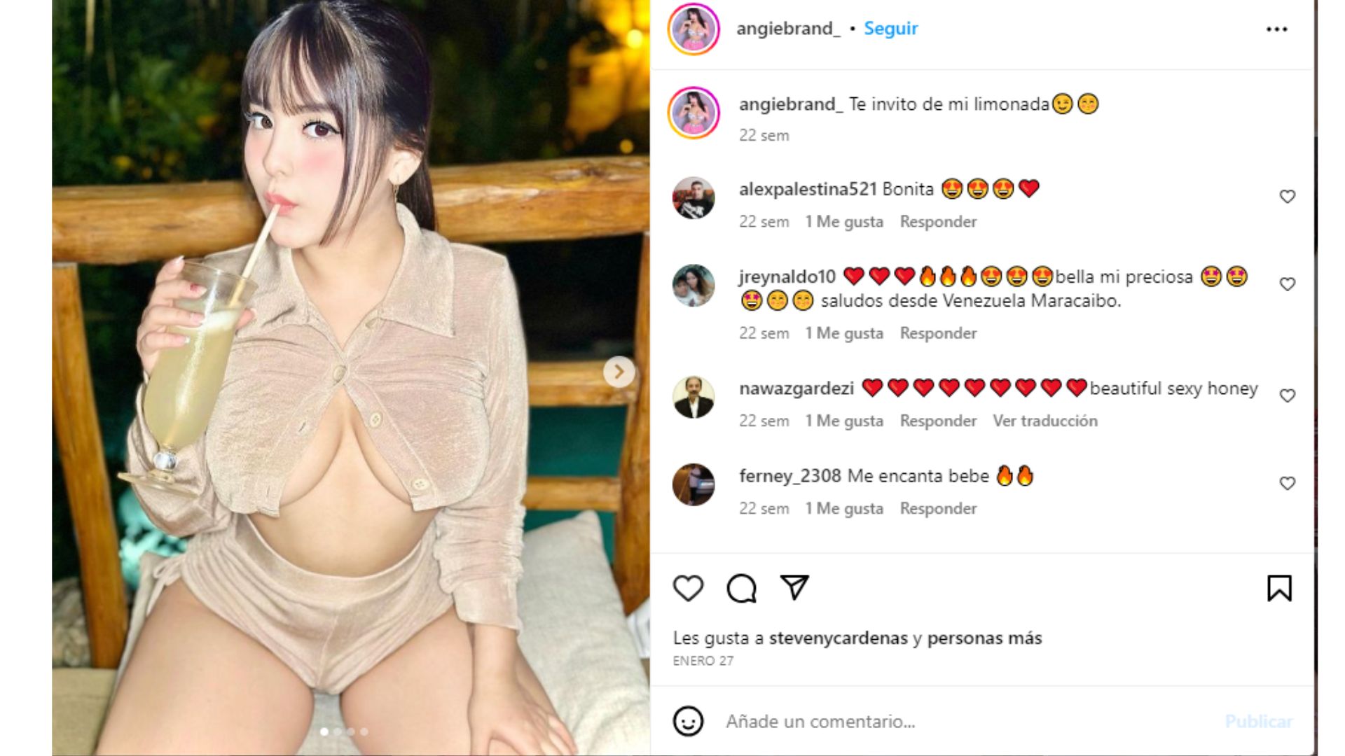 Angie Brand, la modelo colombiana que gana millones de pesos mensuales en  OnlyFans