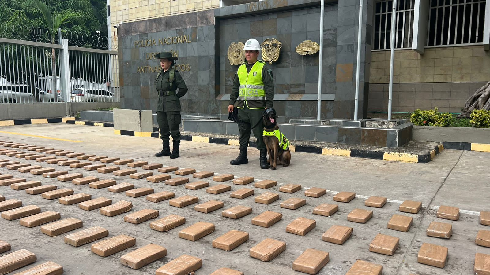 Cargamento de cocaína incautado en Cartagena.