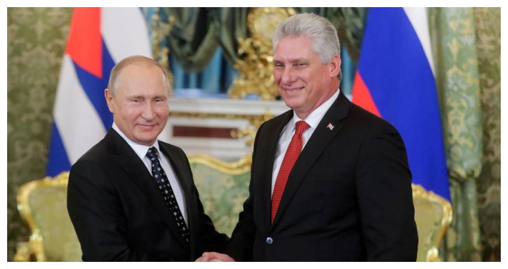 Vladimir Putín y Miguel Díaz-Canel Bermúdez