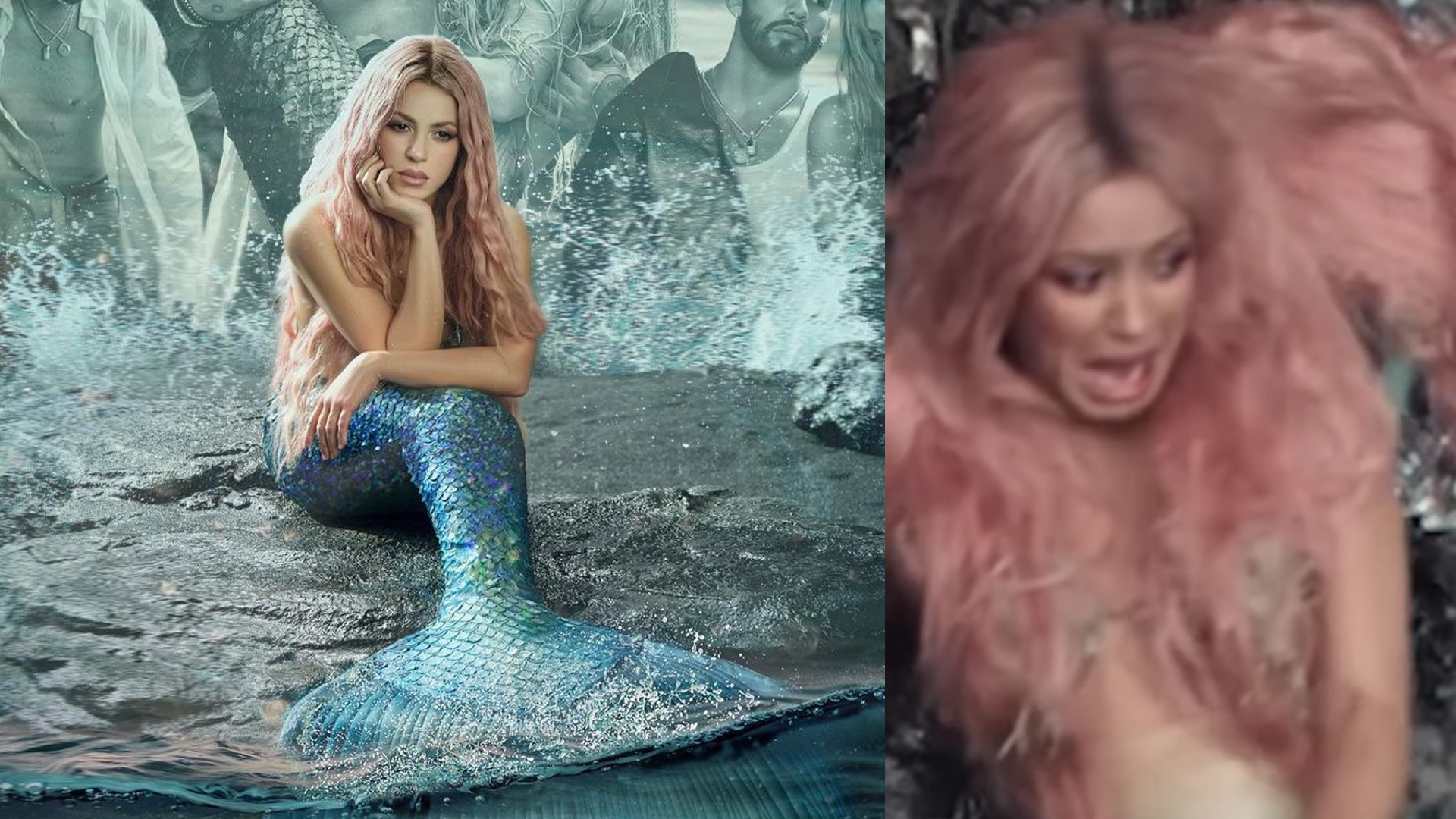 El grito de Shakira fue tan genuino como la rata que la asustó. Fotos: Instagram @shakira.