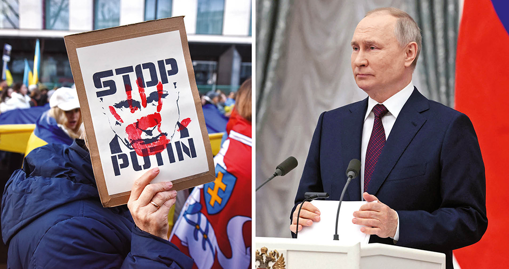 “Es imposible derrotar a Rusia en el campo de batalla”. Vladímir Putin ante el Parlamento ruso en un discurso.