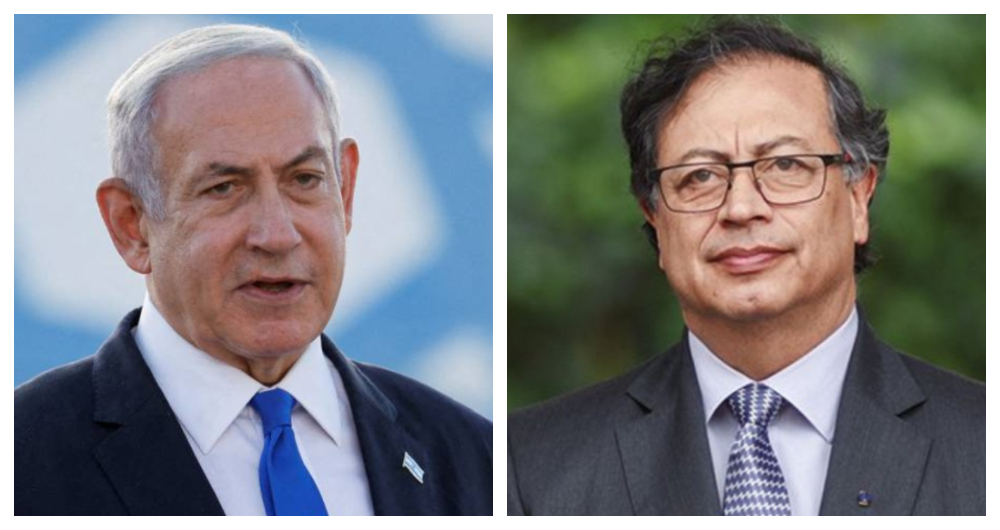 Benjamín Netanyahu y Gustavo Petro