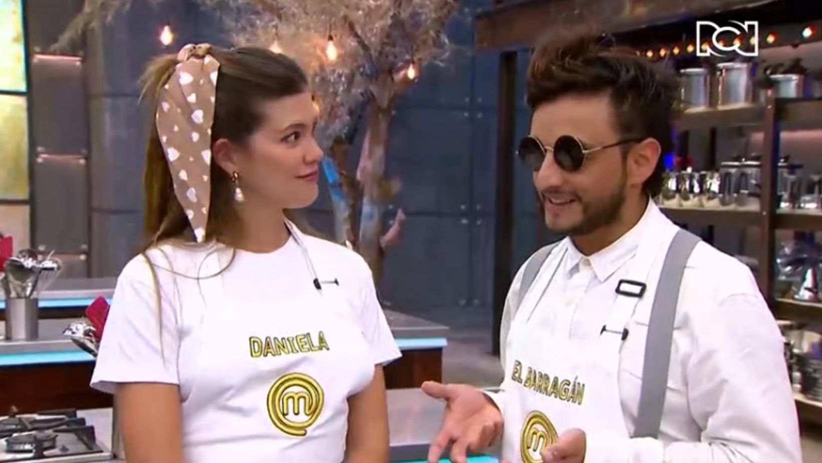 Daniela Tapia y Juan Pablo Barragán en 'MasterChef'