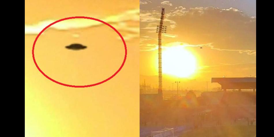 Imagen del supuesto ovni que apareció durante el partido Juárez Fc vs. Tijuana el pasado 17 de enero.