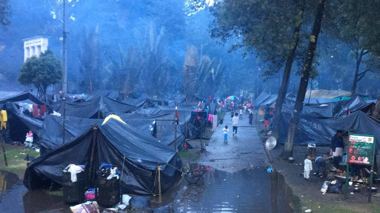 Indígenas asentados en el Parque Nacional están inundados