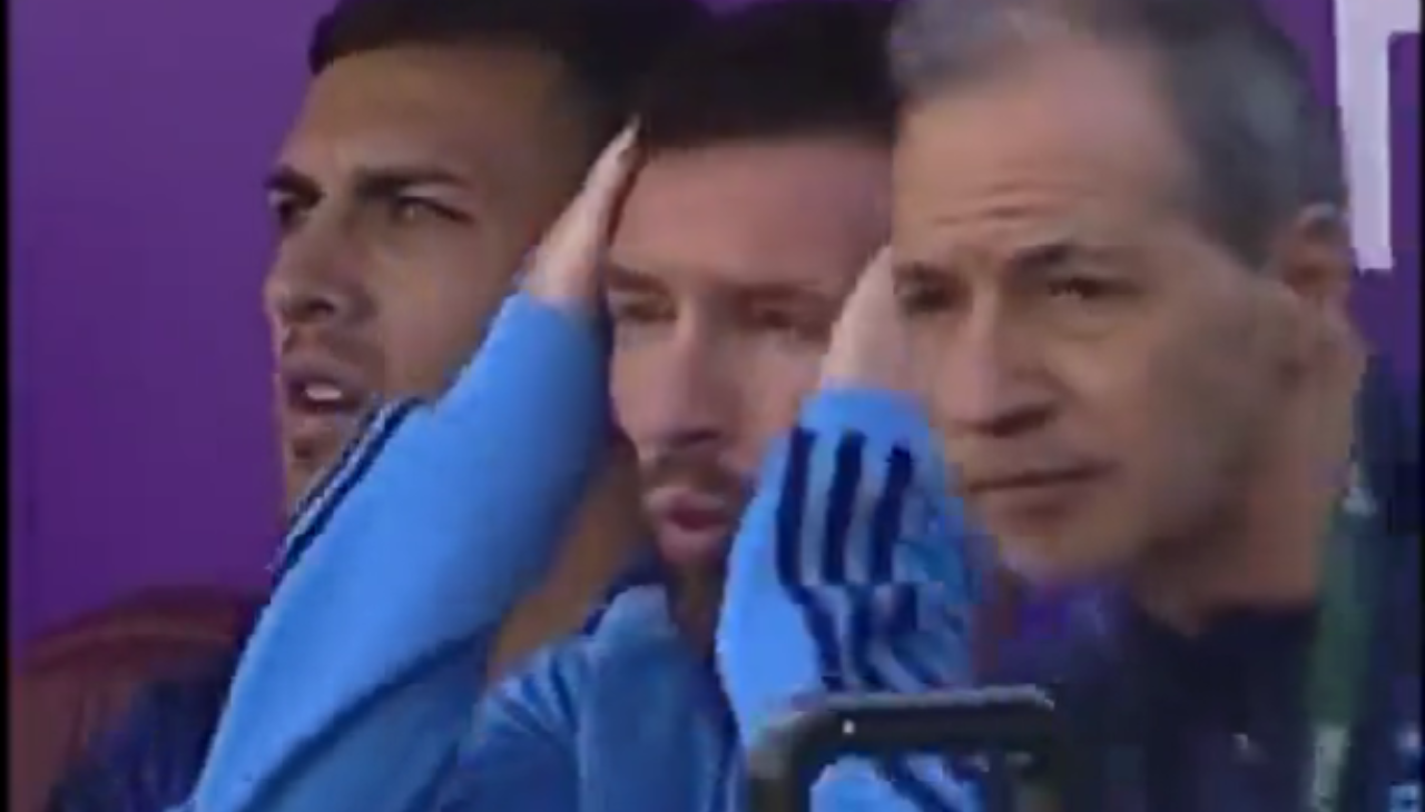 Lionel Messi en el partido con Bolivia.