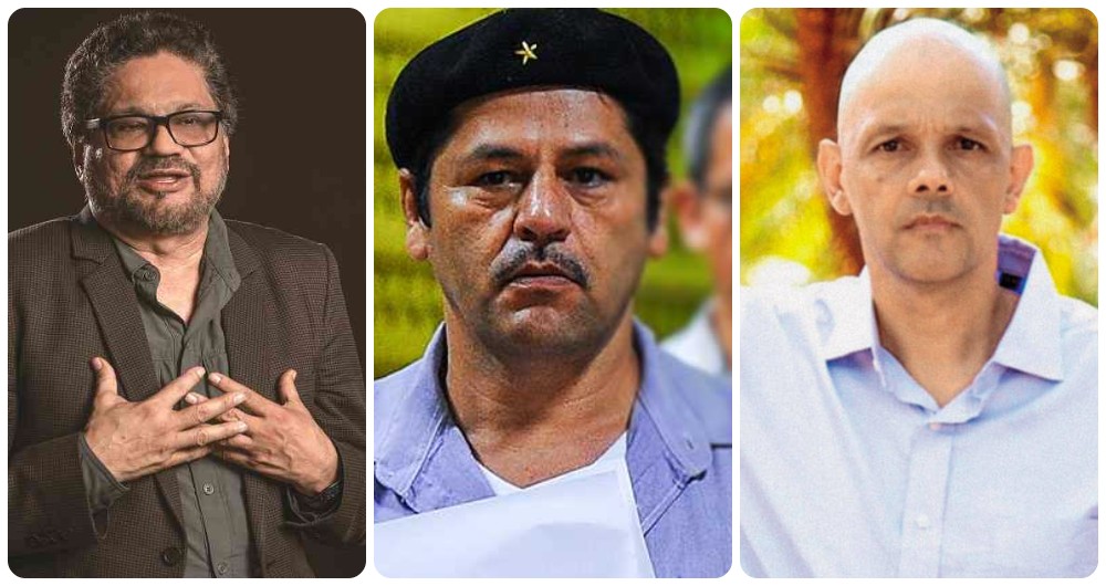 Iván Márquez, 'Romaña' y alias 'El Paisa'.