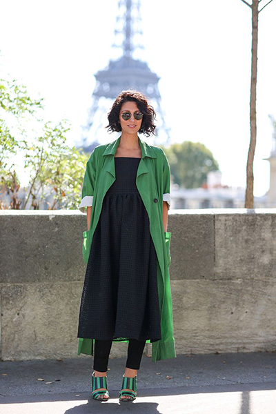 Como usar vestido sobre pantalon