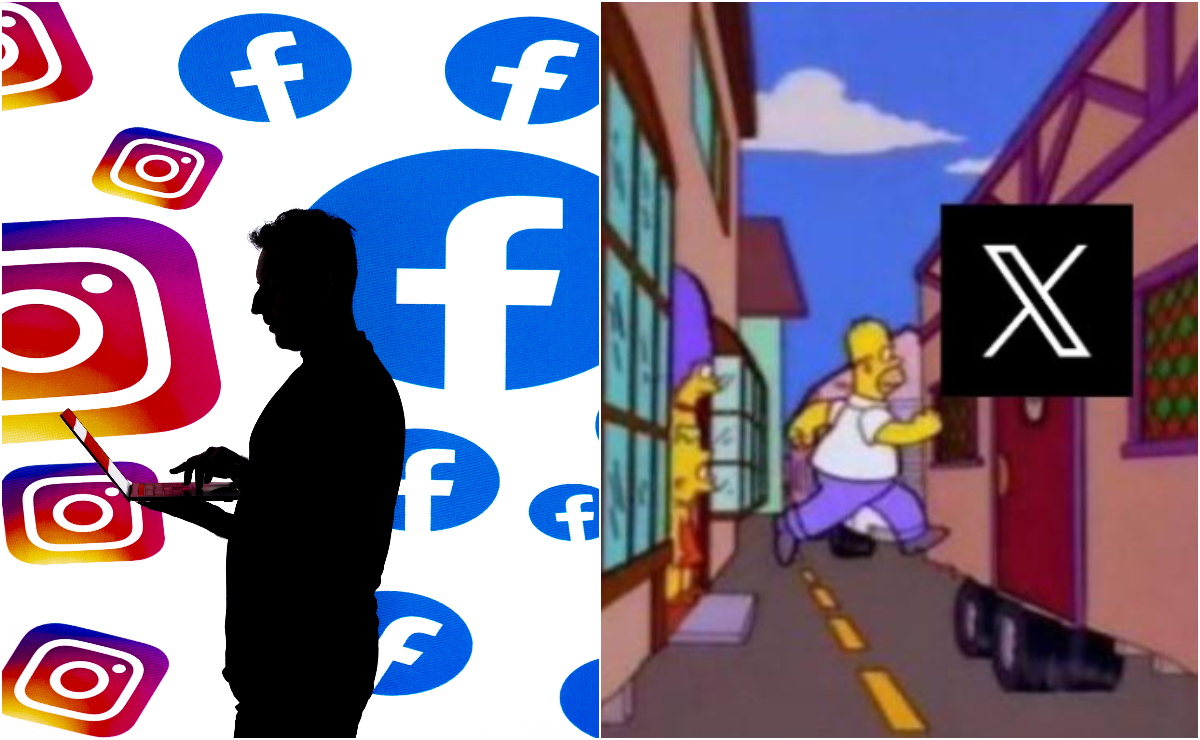 Usuarios de X se burlaron en la red social sobre la caída de Facebook e Instagram este martes.