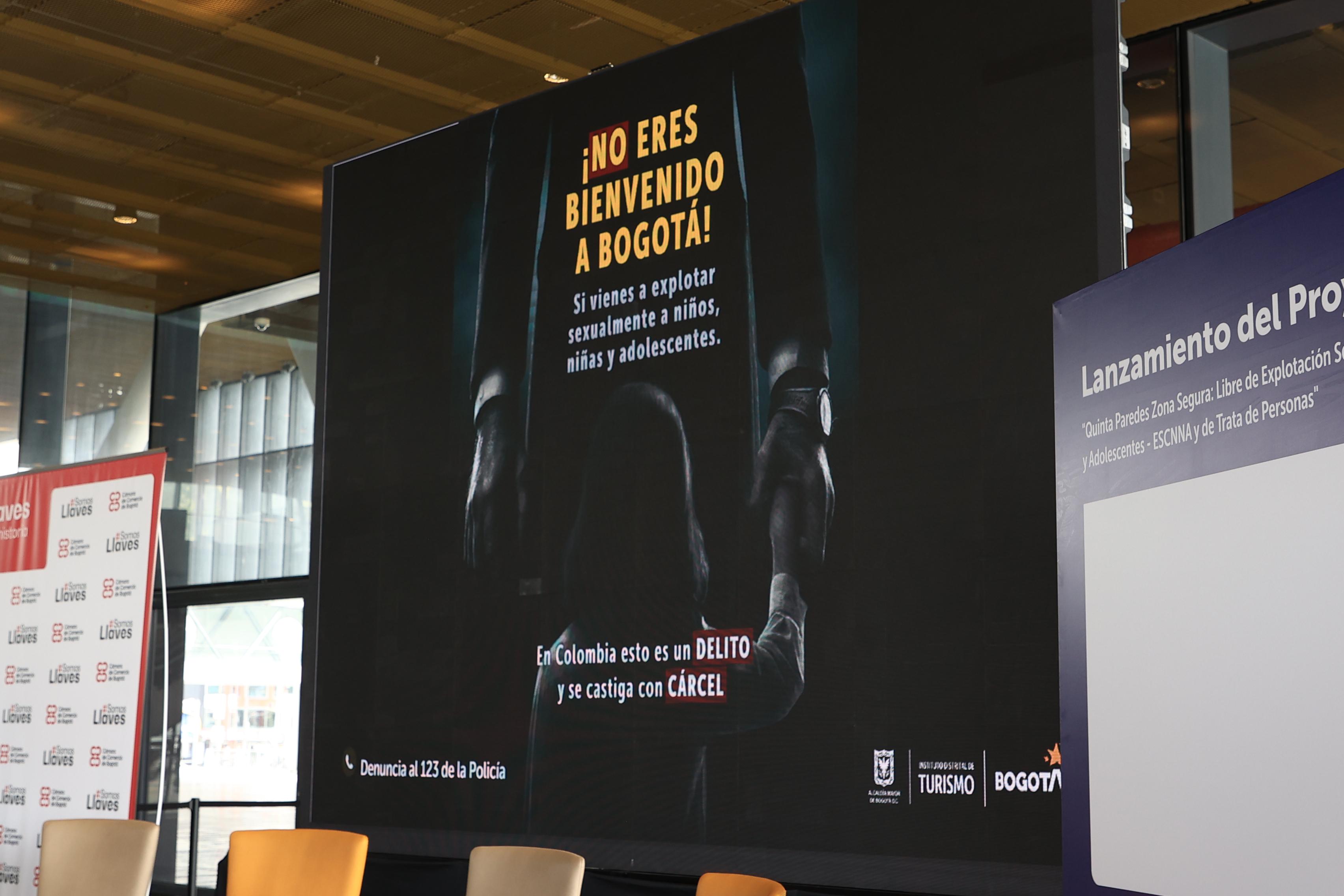Campaña para decirle no a la explotación sexual en Bogotá