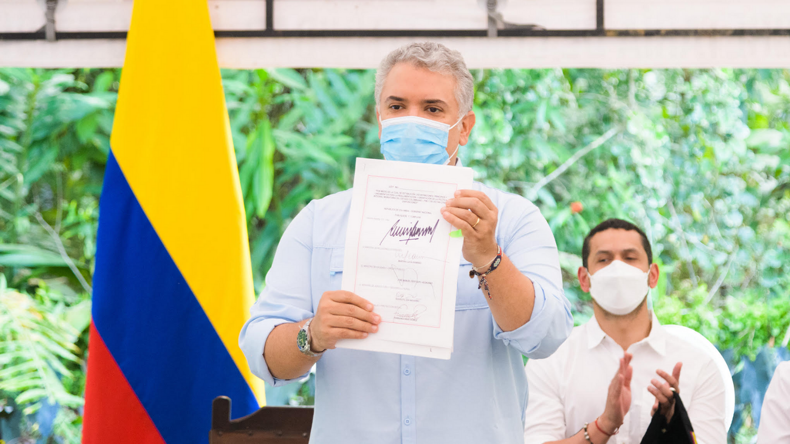 El presidente Duque acudió a Leticia, Amazonas para hacer la firma de las leyes de política migratoria y de fronteras.