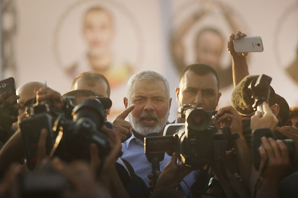 El líder de Hamás, Ismail Haniya, confirmó a la cadena Al Jazeera el "martirio" de sus "tres hijos" y algunos de sus "nietos"(Photo by Spencer Platt/Getty Images)