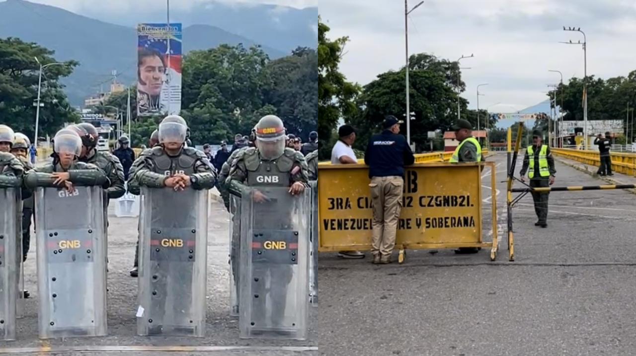 El panorama en la frontera entre Colombia y Venezuela se mantiene tenso y desolado.