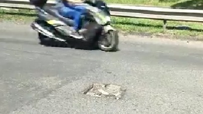 Los ciudadanos reportan que el hueco ha ocasionado múltiples accidentes de tránsito.