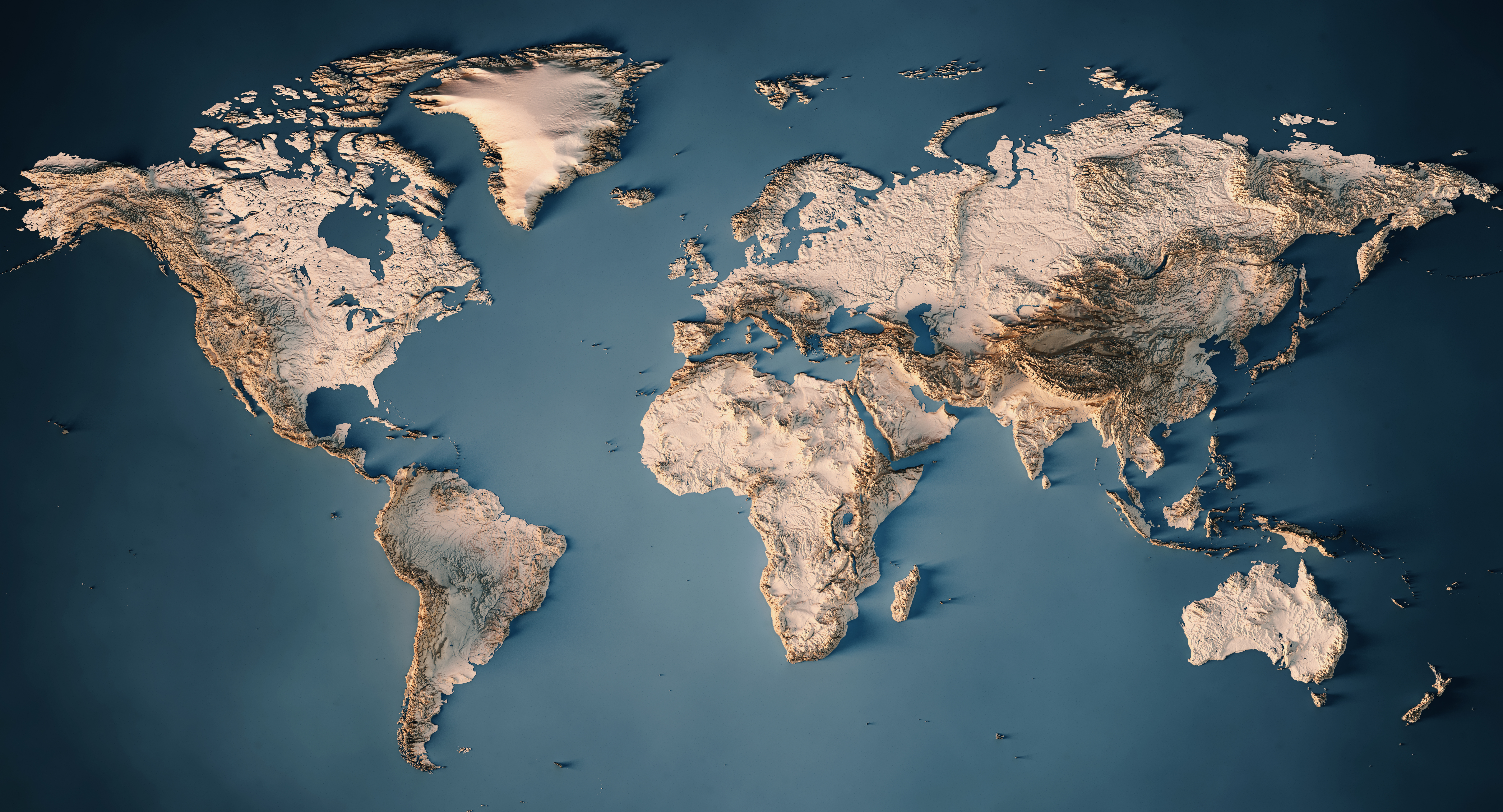 Mapamundi surrealista. Imagen de referencia.