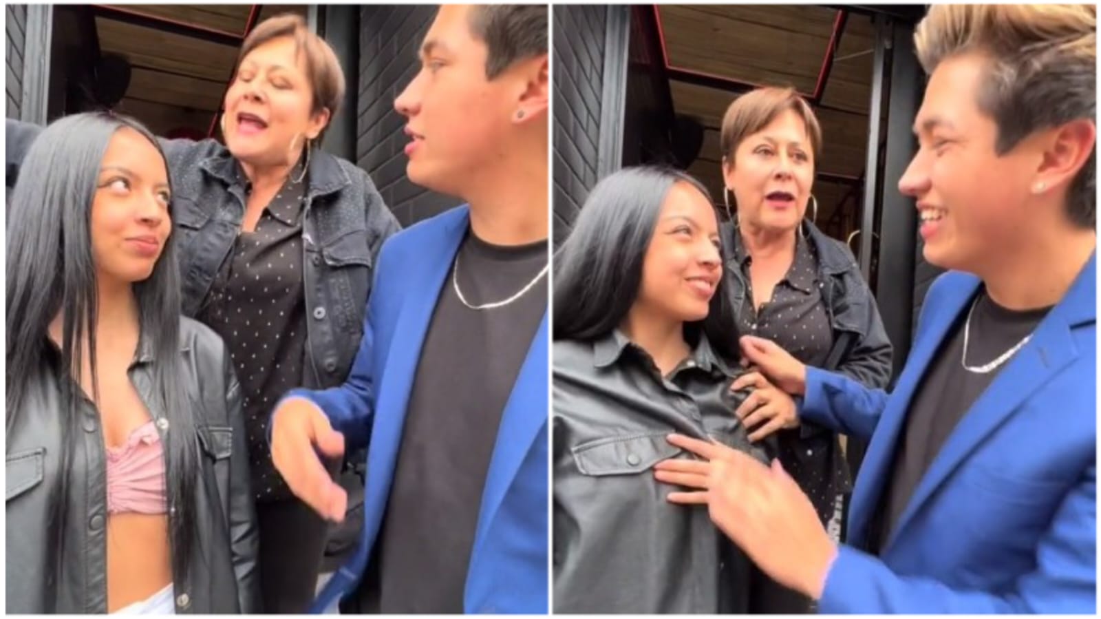 actriz Alina Lozano y su novio Jim Velásquez, ante la ex -semana