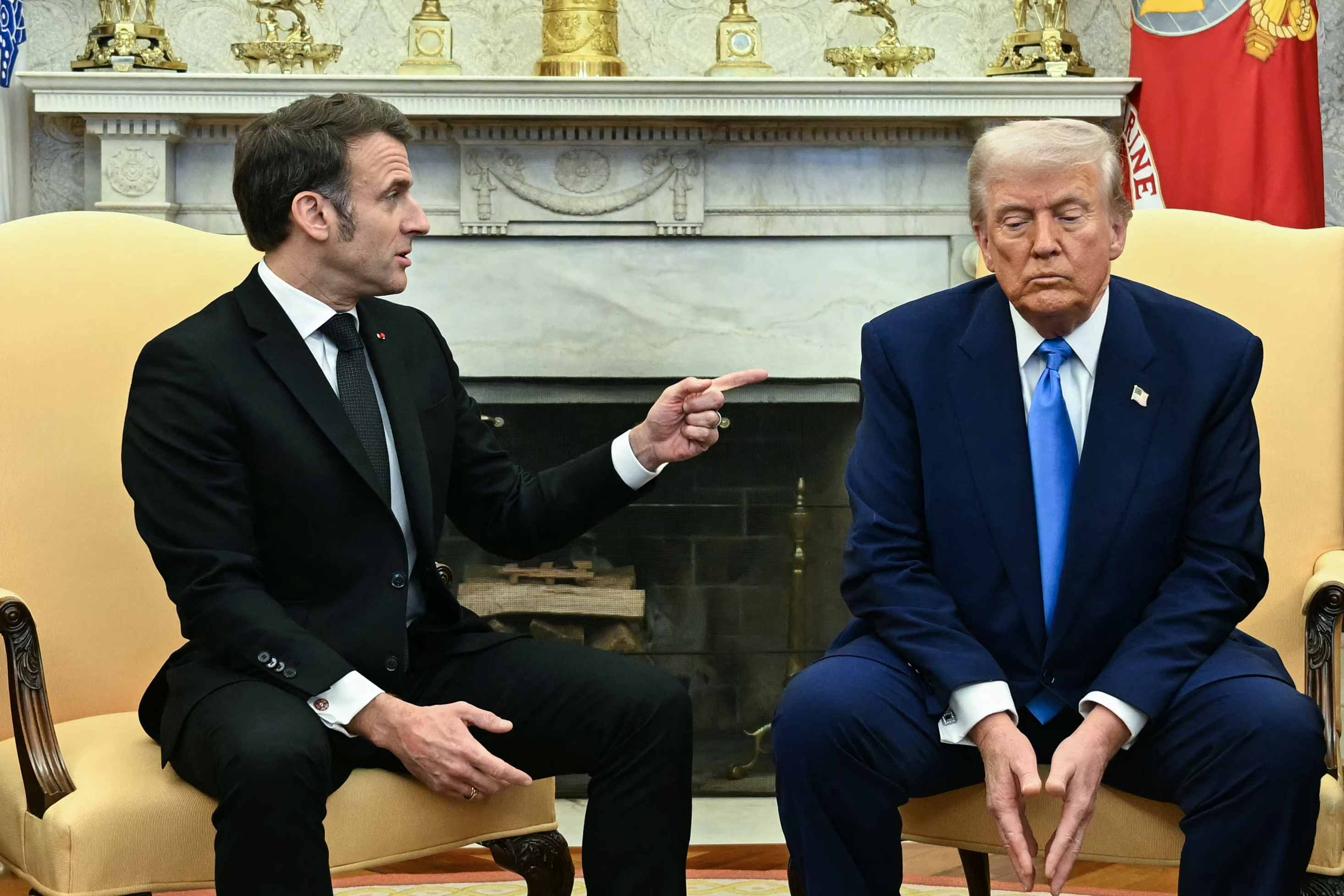 Emmanuel Macron y Donald Trump