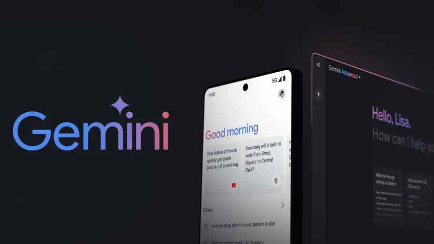 Gemini, chatbot de Google que cuenta con una potente IA generativa.