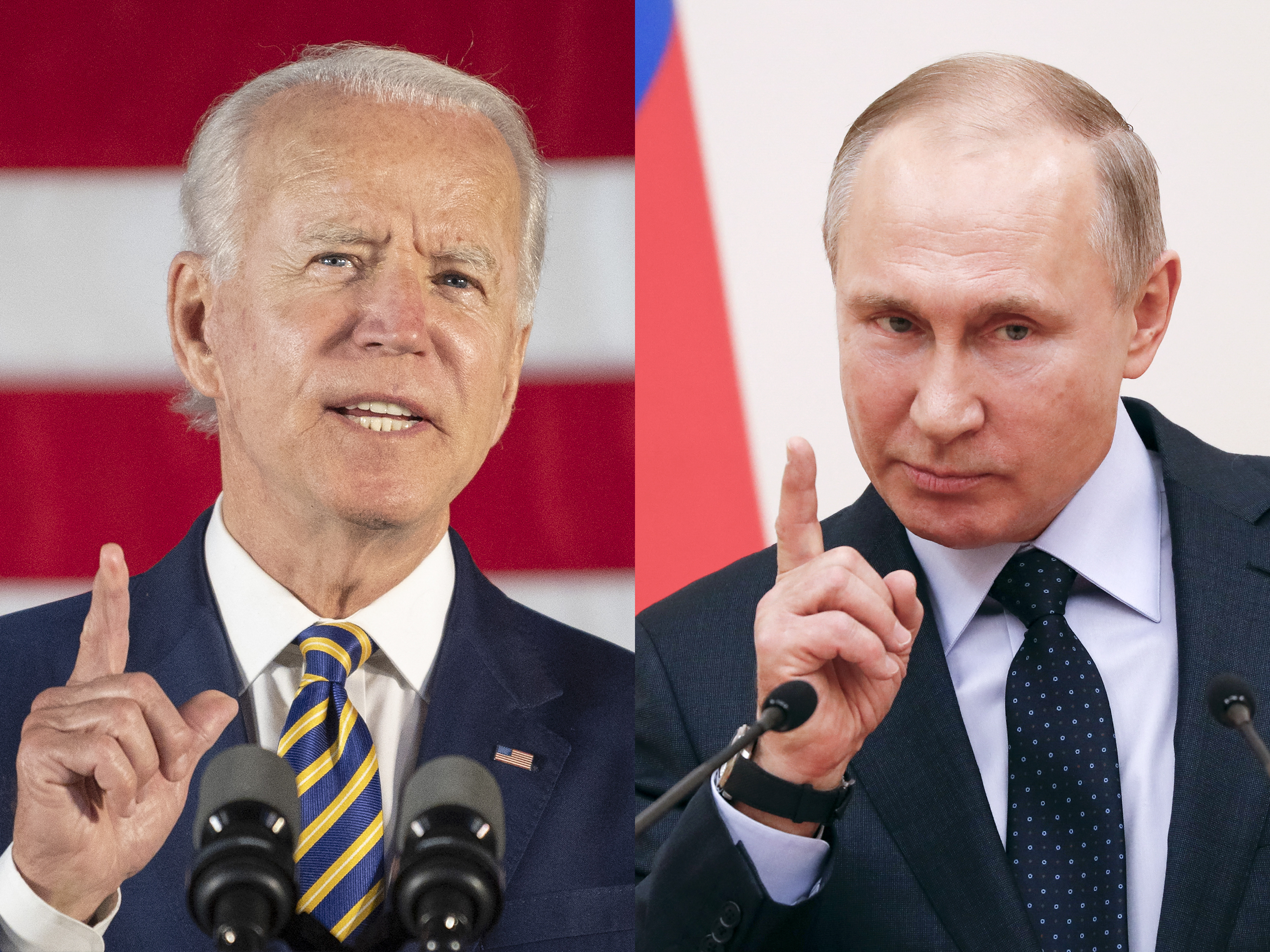 Joe Biden y Vladimir Putin