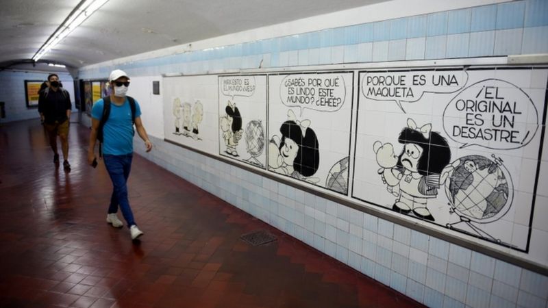 Las historietas de Mafalda acompañaron a muchas generaciones.