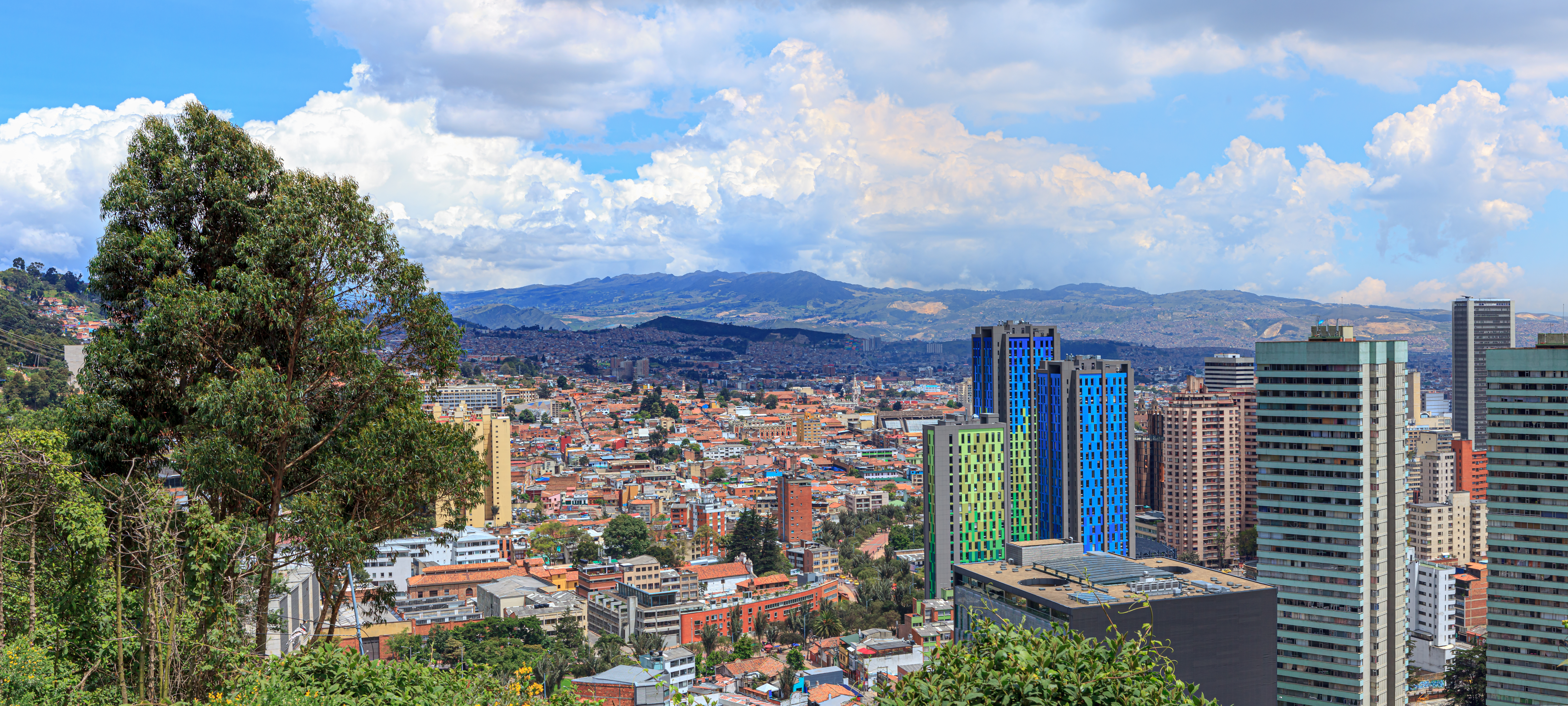 Panorámica de Bogotá, Colombia.