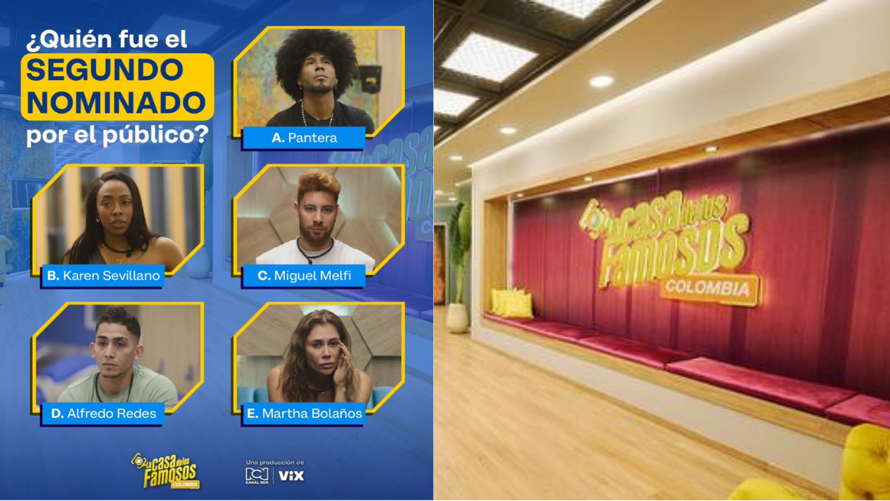 Nominados a placa de eliminación en 'La casa de los famosos'.