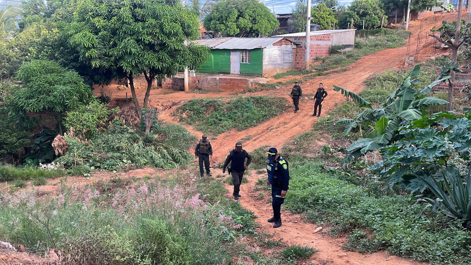 En este sector se registró la masacre.