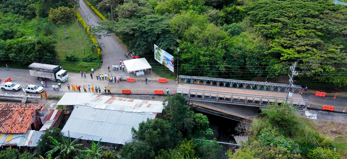 El cierre se hará para el traslado del puente metálico provisional instalado entre los municipios de La Unión y Roldanillo.