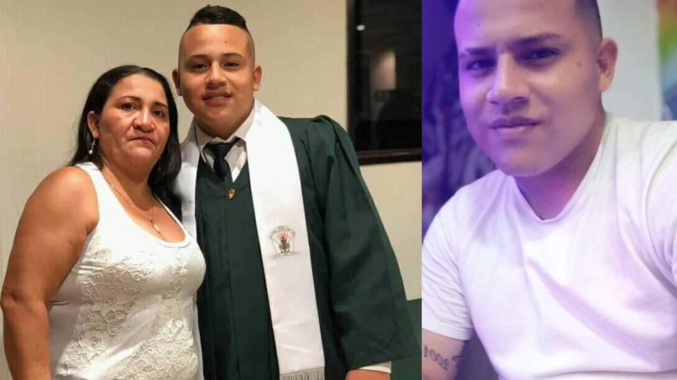 Iván Andrés Cuadros Rodríguez, de 23 años, asesinado en medio de un atraco acompañado de su madre, quien hoy clama justicia.