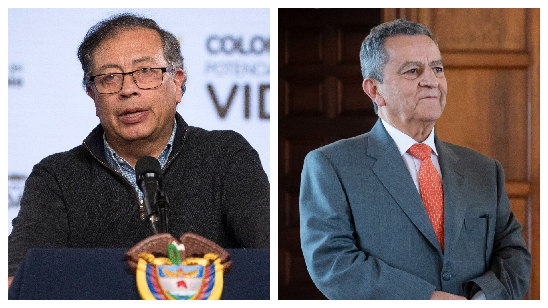 Gustavo Petro y José Salazar.