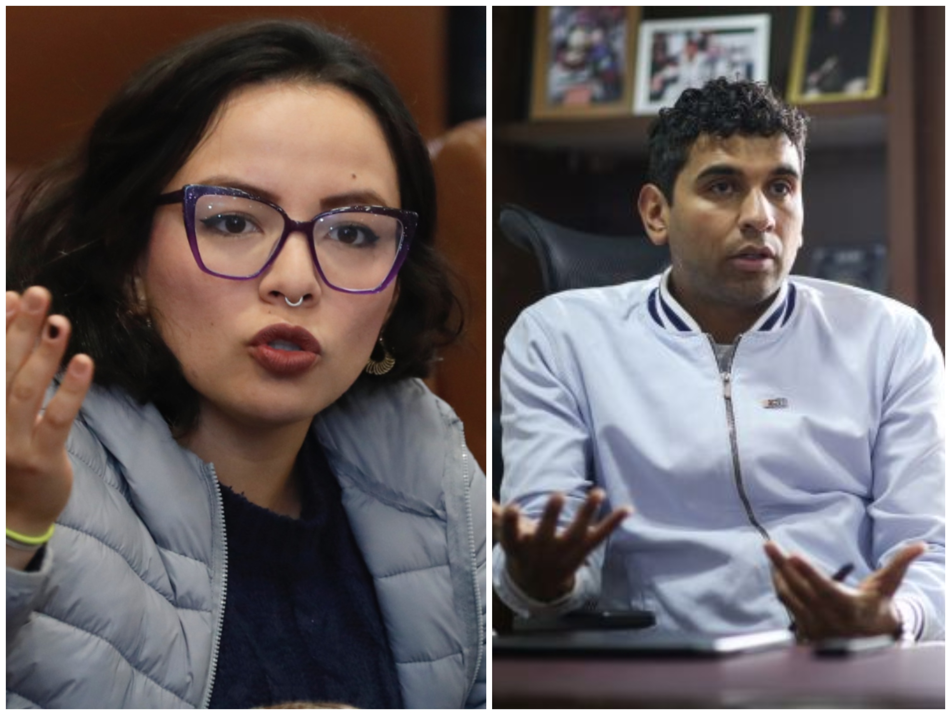 La congresista Jennifer Pedraza expuso a David Racero sus reparos a la reforma a la salud propuesta por el Gobierno Petro.