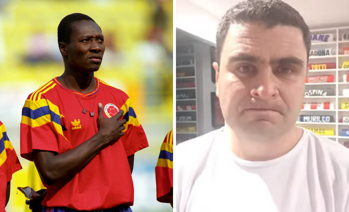 El reconocido periodista rompió en llanto después de conocerse la muerte del exjugador colombiano.