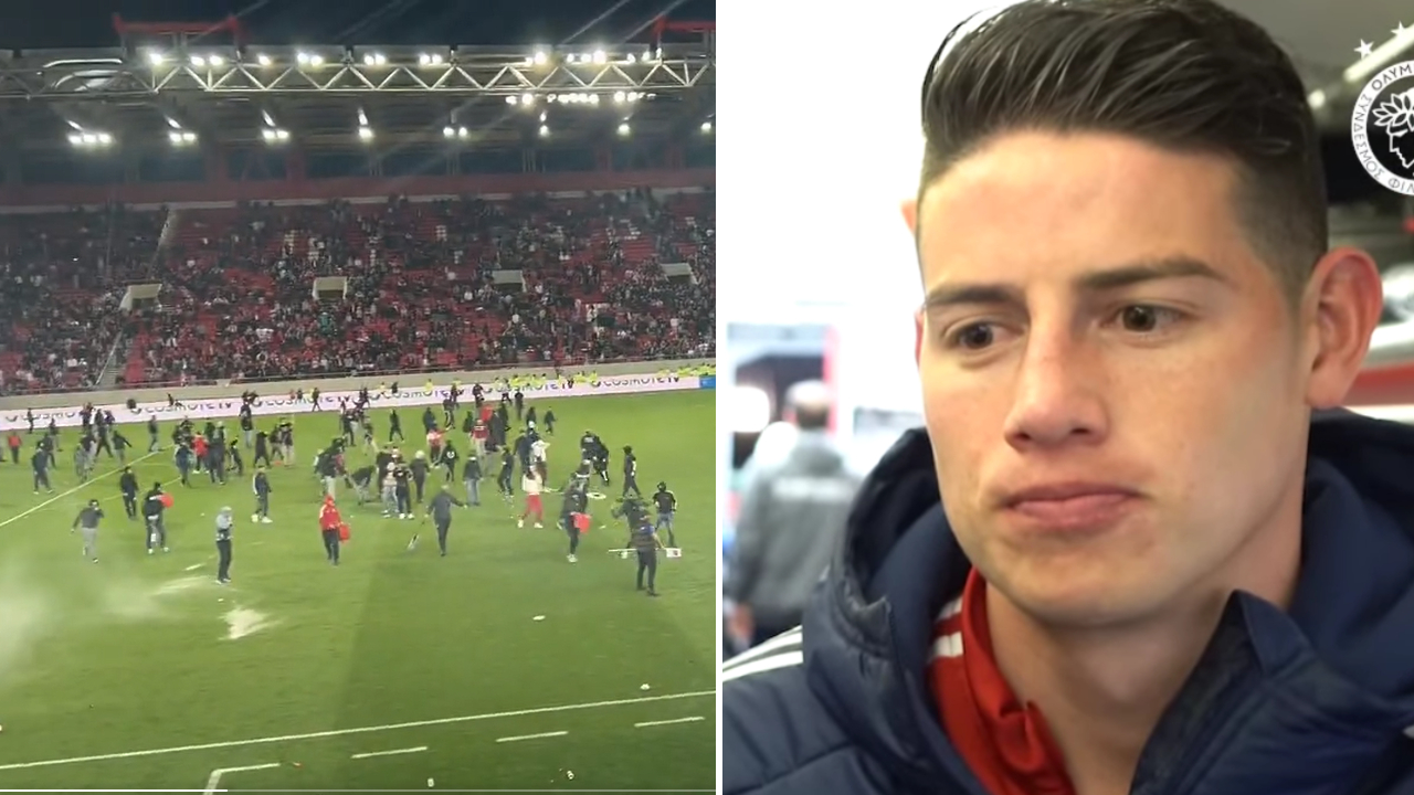 Olympiacos perdió su primer partido tras la salida de James Rodríguez